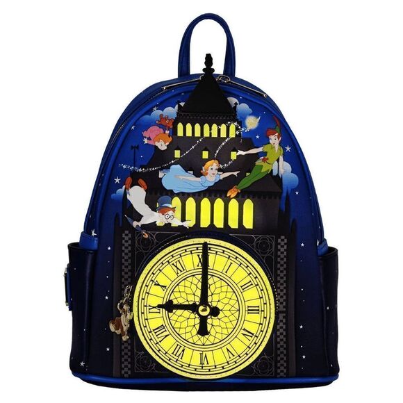 Loungefly Disney Peter Pan and Wendy Glow in the Dark Mini Backpack - Picture 2 of 6